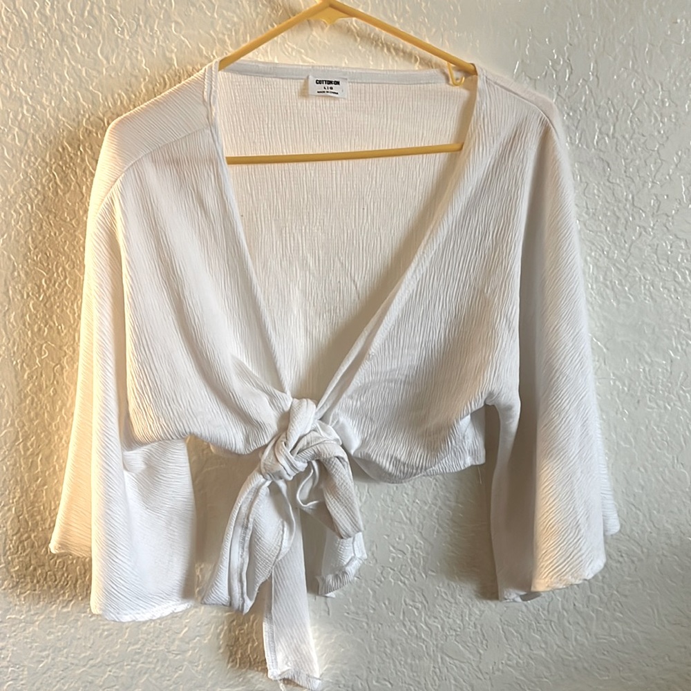 Tie front top for over tank top